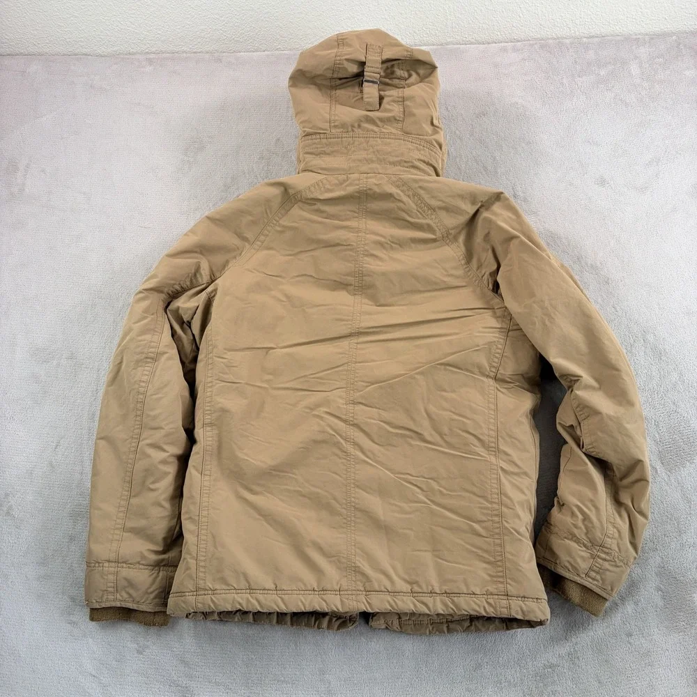 VTG Abercrombie & Fitch Quilt Lined Utility Parka Hooded Jacket Men XL Premium